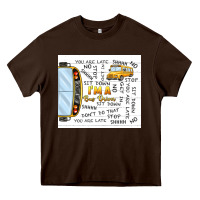 Chocolate Brown i'm a bus driver school bus Heavy Core Tee - TumblerDesignByShophia