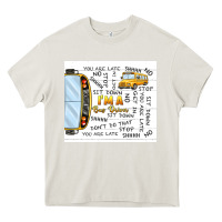 Cream i'm a bus driver school bus Heavy Core Tee - TumblerDesignByShophia