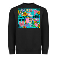 Black western nurse Heavyweight Sweatshirt - AdoDesignShop