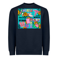 Navy western nurse Heavyweight Sweatshirt - AdoDesignShop