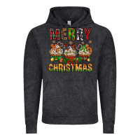 Vintage Black merry christmas with cupcake bbs Vintage Hoodie - BundleAndBundleShop