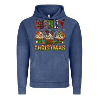 Vintage Denim merry christmas with cupcake bbs Vintage Hoodie - BundleAndBundleShop