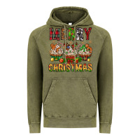 Vintage Olive merry christmas with cupcake bbs Vintage Hoodie - BundleAndBundleShop