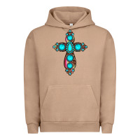 Pigment Burro gemstone cross Urban Hoodie - JahusDesignShop
