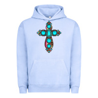 Pigment Grape Ice gemstone cross Urban Hoodie - JahusDesignShop