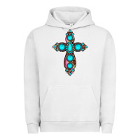 Pigment Lunar Rock gemstone cross Urban Hoodie - JahusDesignShop