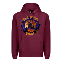 Burgundy bad witch vibes Premium Hoodie - SublimationCraftShop