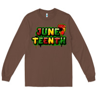 Chestnut juneteenth Long Sleeve Tee - FaDigitalArtStudio