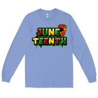 Colony Blue juneteenth Long Sleeve Tee - FaDigitalArtStudio