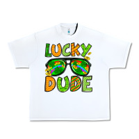White St. Patrick's Lucky dude Urban Heavy Tee - OliviaCreatesArt
