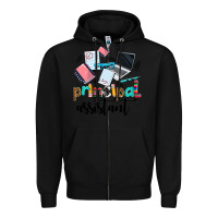 Black principal assistant Zipper Hoodie - AdoDesignShop