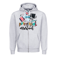 Heather Grey principal assistant Zipper Hoodie - AdoDesignShop