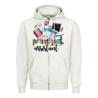 Oatmeal Heather principal assistant Zipper Hoodie - AdoDesignShop