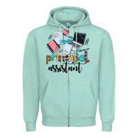 Seafoam principal assistant Zipper Hoodie - AdoDesignShop