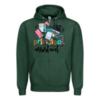 Sports Green principal assistant Zipper Hoodie - AdoDesignShop