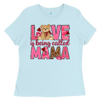 Baby Blue Love is being called Mama Valentine's Day Ladies Tee - HowdyJamesFarm