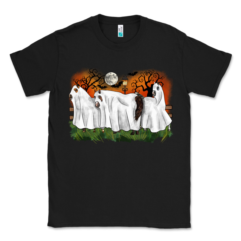 Ghost Horses Halloween Classic Tee by CowGirlArtShop | Teevron