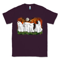 Plum ghost horses halloween Classic Tee - CowGirlArtShop