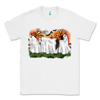 White ghost horses halloween Classic Tee - CowGirlArtShop