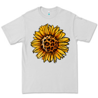 Dove Grey sunflower leopard Premium Tee - Jasminsmagicworld