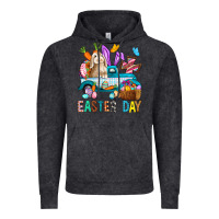 Vintage Black Easter Day With Truck Vintage Hoodie - BundleAndBundleShop