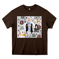 Chocolate Brown gothic girl and colorful girl Heavy Core Tee - TumblerDesignByShophia
