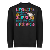 Black living life somewhere between jesus take the wheel Heavyweight Sweatshirt - AdoDesignShop