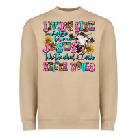 Mushroom living life somewhere between jesus take the wheel Heavyweight Sweatshirt - AdoDesignShop