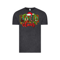 Vintage Black christmas lolo claus Vintage Tee - FaDigitalArtStudio