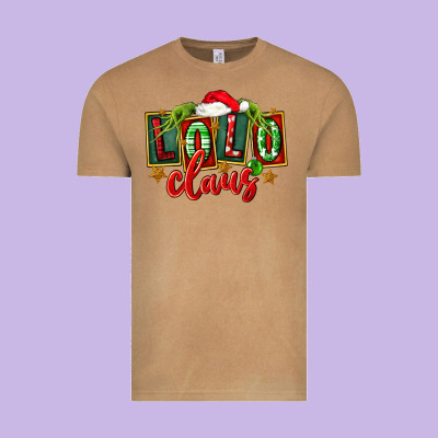 Christmas Lolo Claus Vintage Tee Designed By Fadigitalartstudio