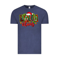 Vintage Denim christmas lolo claus Vintage Tee - FaDigitalArtStudio