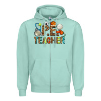 Seafoam pe teacher Zipper Hoodie - AdoDesignShop
