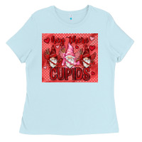 Baby Blue Hey there Cupids with gnomies tumbler Ladies Tee - HowdyJamesFarm