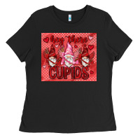 Black Hey there Cupids with gnomies tumbler Ladies Tee - HowdyJamesFarm
