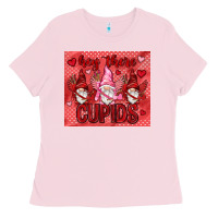Bubblegum Pink Hey there Cupids with gnomies tumbler Ladies Tee - HowdyJamesFarm