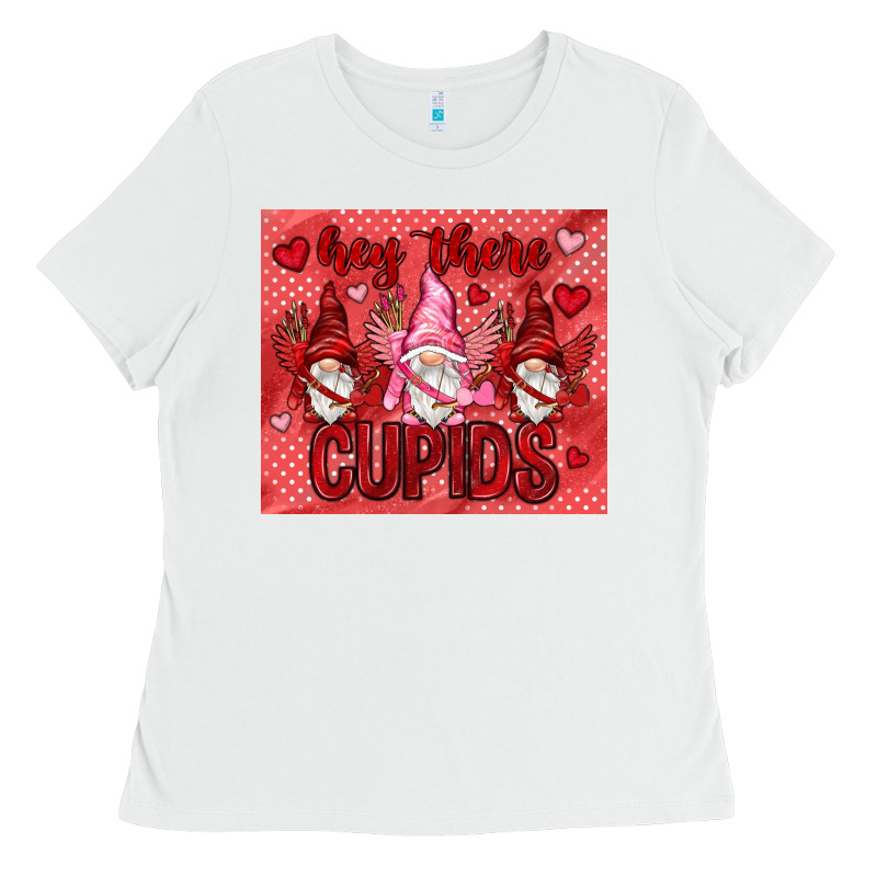 Hey There Cupids With Gnomies Tumbler Ladies Tee by HowdyJamesFarm | Teevron