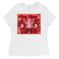 White Hey there Cupids with gnomies tumbler Ladies Tee - HowdyJamesFarm