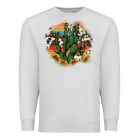 Dove Grey cowhide aztec sunflowers cactus Premium Sweatshirt - AdoDesignShop