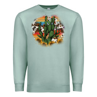 Seafoam cowhide aztec sunflowers cactus Premium Sweatshirt - AdoDesignShop