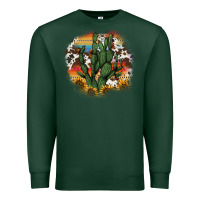 Sports Green cowhide aztec sunflowers cactus Premium Sweatshirt - AdoDesignShop