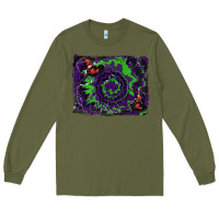 Army Green halloween witch hat backgraund Long Sleeve Tee - RanaPortraitStore