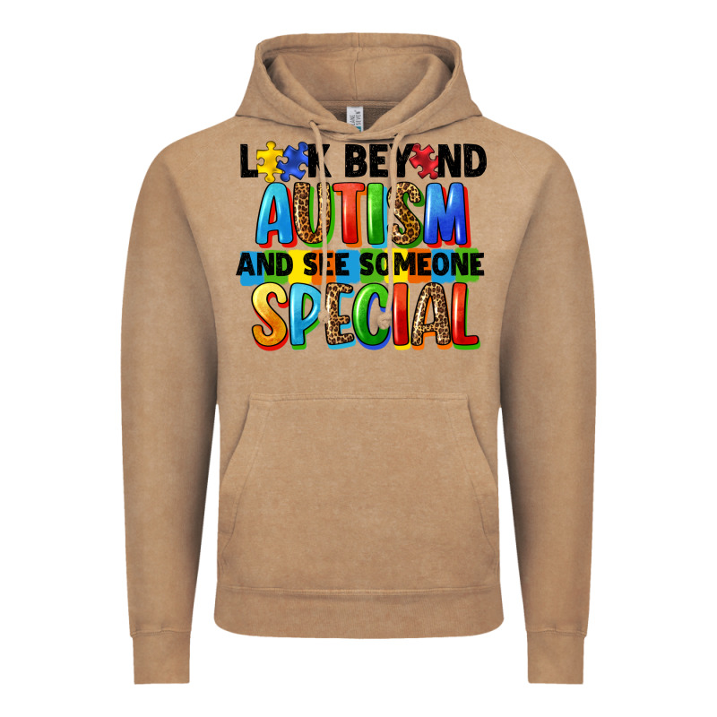 Look Beyond Autism And See Someone Special Vintage Hoodie by FaDigitalArtStudio | Teevron