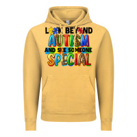 Vintage Mustard look beyond autism and see someone special Vintage Hoodie - FaDigitalArtStudio