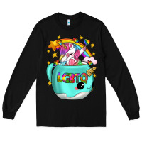 Black LGBTQ Unicorn And Narwhal Mug Long Sleeve Tee - BundleAndBundleShop