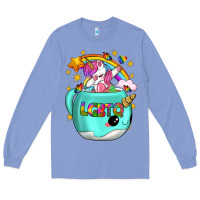Colony Blue LGBTQ Unicorn And Narwhal Mug Long Sleeve Tee - BundleAndBundleShop