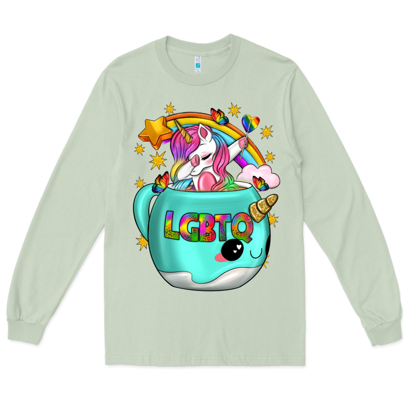 Lgbtq Unicorn And Narwhal Mug Long Sleeve Tee by BundleAndBundleShop | Teevron