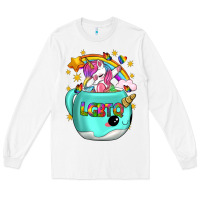 White LGBTQ Unicorn And Narwhal Mug Long Sleeve Tee - BundleAndBundleShop