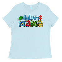Baby Blue autism mama Ladies Tee - CowGirlArtShop