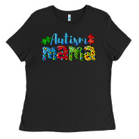 Black autism mama Ladies Tee - CowGirlArtShop