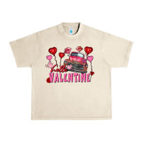 Sandshell Hello Valentine Valentine's Day truck Urban Heavy Tee - FaDigitalArtStudio